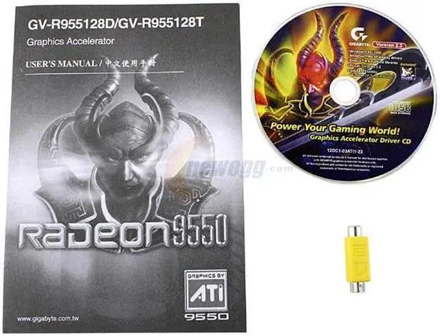 Alt view image 4 of 5 - GIGABYTE Radeon 9550 128MB DDR AGP 4X/8X Graphics Card GV-R955128D
