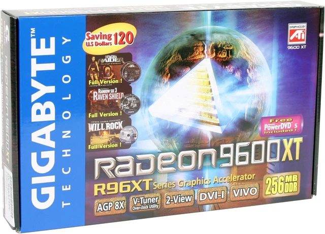 GIGABYTE Radeon 9600XT Graphics Card GV-R96X256V - Newegg.com