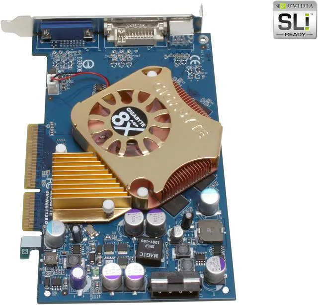Alt view image 2 of 5 - GIGABYTE GeForce 6600GT 128MB GDDR3 AGP 4X/8X Graphics Card GV-N66T128D