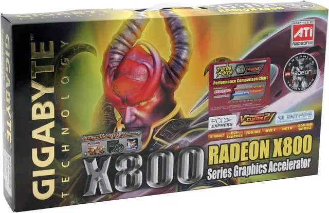 Alt view image 6 of 6 - GIGABYTE Radeon X800 256MB GDDR3 PCI Express x16 Graphics Card GV-RX80256D
