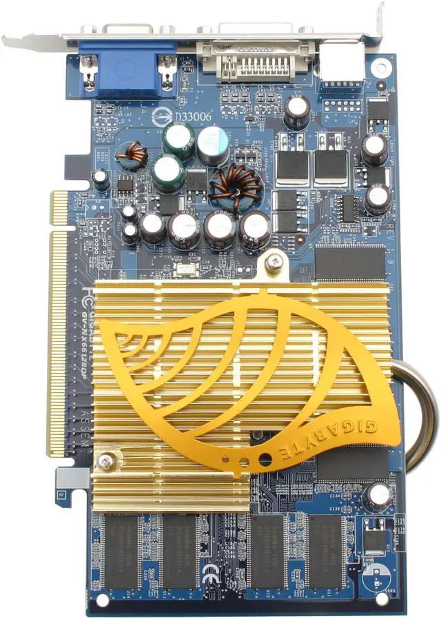 Alt view image 2 of 5 - GIGABYTE GeForce 6600 128MB DDR PCI Express x16 Graphics Card GV-NX66128DP