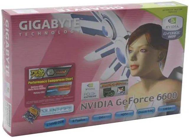 Alt view image 5 of 5 - GIGABYTE GeForce 6600 256MB DDR PCI Express x16 SLI Support Graphics Card GV-NX66256DP