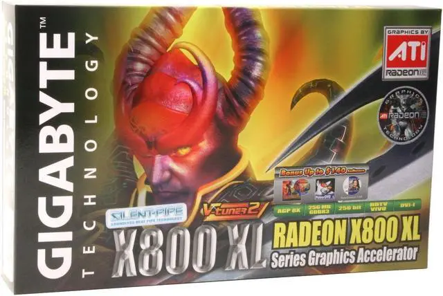 Alt view image 5 of 6 - GIGABYTE Radeon X800XL 256MB GDDR3 AGP 4X/8X Graphics Card GV-R80L256V