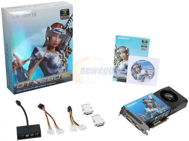 Alt view image 6 of 6 - GIGABYTE GeForce GTX 280 1GB GDDR3 PCI Express 2.0 x16 SLI Support Graphics Card GV-N28-1GH-B
