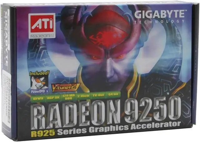 Alt view image 5 of 5 - GIGABYTE Radeon 9250 128MB DDR AGP 4X/8X Graphics Card GV-R925128DE