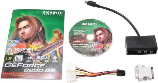 Alt view image 5 of 6 - GIGABYTE GeForce 6800GS 256MB GDDR3 PCI Express x16 SLI Support Graphics Card GV-NX68G256D-B