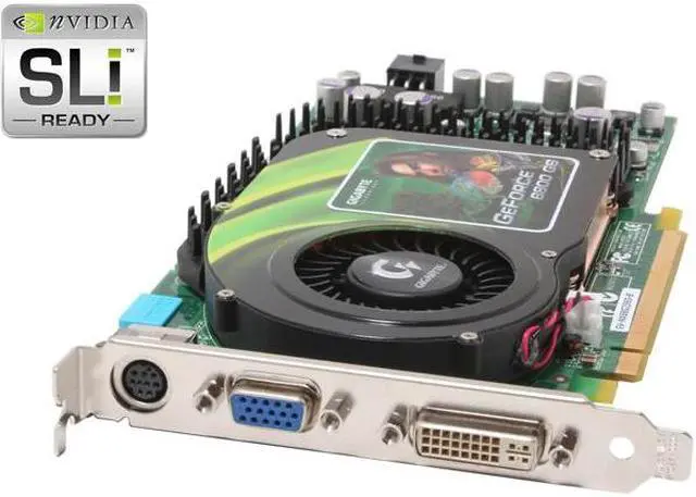 Main image of GIGABYTE GeForce 6800GS 256MB GDDR3 PCI Express x16 SLI Support Graphics Card GV-NX68G256D-B