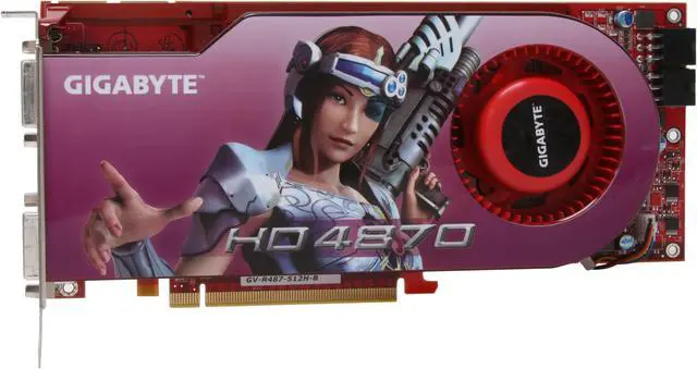 Alt view image 3 of 6 - GIGABYTE Radeon HD 4870 512MB GDDR5 PCI Express 2.0 x16 CrossFireX Support Graphics Card GV-R487-512H-B