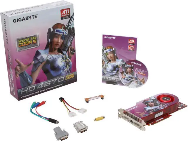 Alt view image 6 of 6 - GIGABYTE Radeon HD 4870 512MB GDDR5 PCI Express 2.0 x16 CrossFireX Support Graphics Card GV-R487-512H-B
