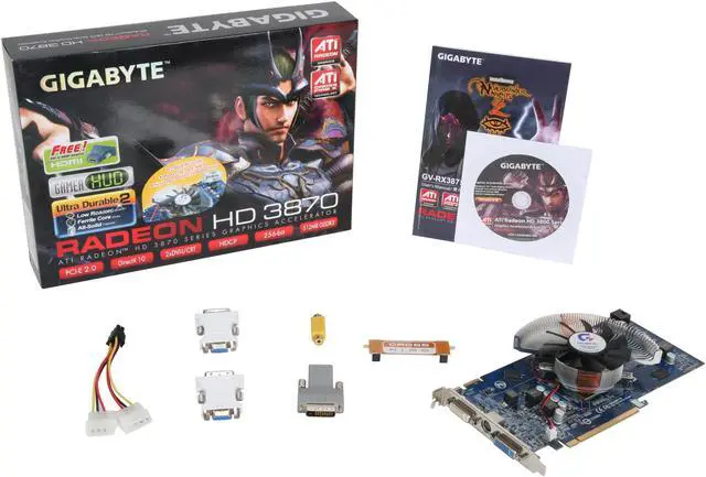 Alt view image 6 of 6 - GIGABYTE Radeon HD 3870 512MB GDDR3 PCI Express 2.0 x16 CrossFireX Support Graphics Card GV-RX387512HP