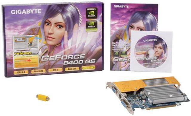 Alt view image 5 of 5 - GIGABYTE GeForce 8400 GS 512MB GDDR2 PCI Express 2.0 x16 Graphics Card GV-NX84S512HP