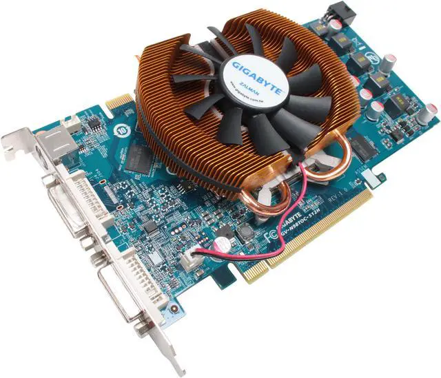 Main image of GIGABYTE GeForce 9800 GT 512MB GDDR3 PCI Express 2.0 x16 SLI Support Graphics Card GV-N98TOC-512H