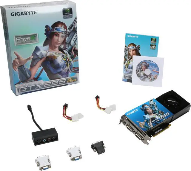 Alt view image 6 of 6 - GIGABYTE GeForce GTX 285 1GB GDDR3 PCI Express 2.0 x16 SLI Support Graphics Card GV-N285-1GH-B