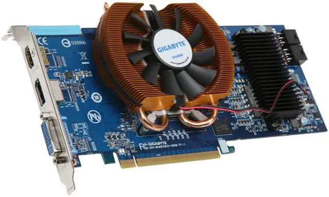 Main image of GIGABYTE Radeon HD 4870 1GB GDDR5 PCI Express 2.0 x16 CrossFireX Support Graphics Card GV-R487D5-1GD