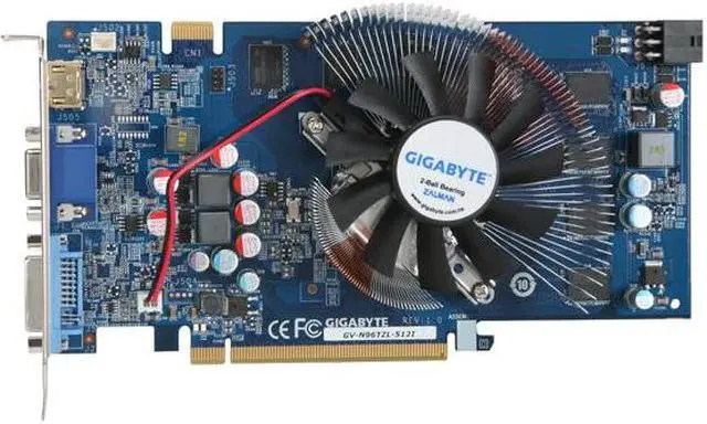 Alt view image 3 of 4 - GIGABYTE GeForce 9600 GT 512MB GDDR3 PCI Express 2.0 x16 SLI Support Graphics Card GV-N96TZL-512I