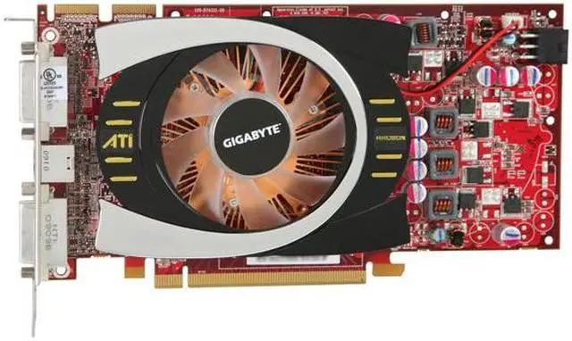 Alt view image 3 of 6 - GIGABYTE Radeon HD 4770 512MB GDDR5 PCI Express 2.0 x16 CrossFireX Support Graphics Card GV-R477D5-512H-B