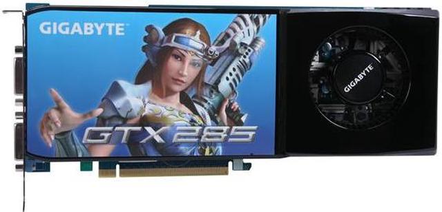 GIGABYTE GeForce GTX 285 1GB GDDR3 PCI Express 2.0 x16 SLI Support Video Card GV N285UD 1GH