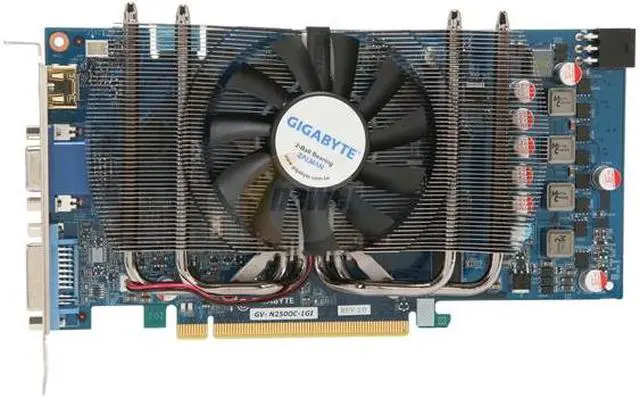Alt view image 3 of 6 - GIGABYTE GeForce GTS 250 1GB GDDR3 PCI Express 2.0 x16 SLI Support Graphics Card GV-N250OC-1GI Rev 2.0