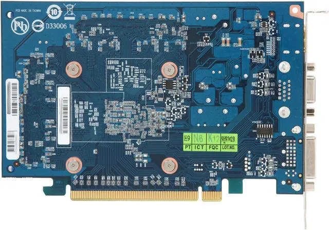 Alt view image 4 of 5 - GIGABYTE GeForce GT 220 1GB DDR3 PCI Express 2.0 x16 Graphics Card GV-N220OC-1GI