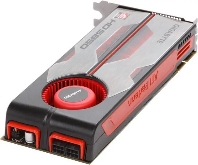 Alt view image 5 of 6 - GIGABYTE GV-R585D5-1GD-B Radeon HD 5850 (Cypress Pro) 1GB 256-bit GDDR5 PCI Express 2.0 x16 HDCP Ready CrossFire Supported Video Card w/ATI Eyefinity