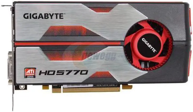 Alt view image 3 of 6 - GIGABYTE Radeon HD 5770 (Juniper XT) 1GB GDDR5 PCI Express 2.0 x16 CrossFireX Support Graphics Card GV-R577D5-1GD-B