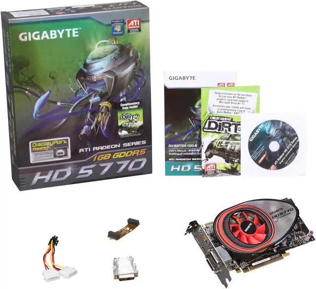 Alt view image 6 of 6 - GIGABYTE Radeon HD 5770 1GB GDDR5 PCI Express 2.0 x16 CrossFireX Support Graphics Card GV-R577D5-1GD-B Rev2.0