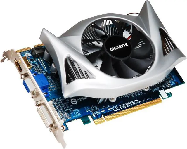Main image of GIGABYTE Radeon HD 5670 (Redwood) 1GB DDR5 PCI Express 2.0 x16 CrossFireX Support Graphics Card GV-R567OC-1GI