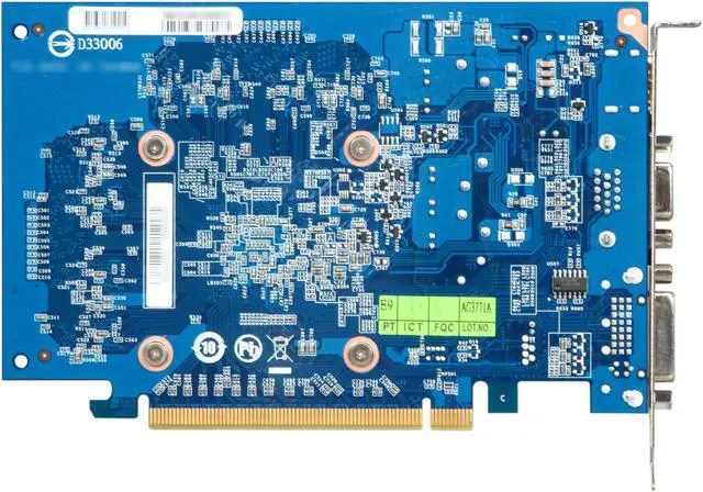 Alt view image 4 of 5 - GIGABYTE GeForce 210 1GB GDDR2 PCI Express 2.0 x16 Graphics Card GV-N210D2-1GI
