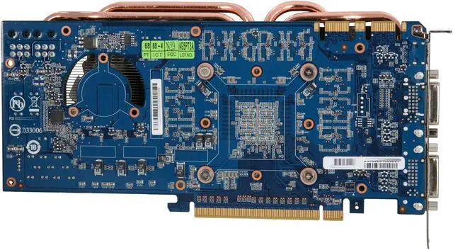 Alt view image 4 of 6 - GIGABYTE GeForce GTX 465 (Fermi) 1GB GDDR5 PCI Express 2.0 x16 SLI Support Graphics Card GV-N465UD-1GI