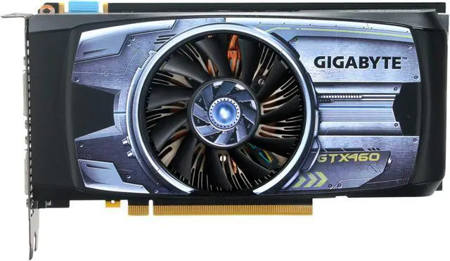 Alt view image 3 of 6 - GIGABYTE GeForce GTX 460 (Fermi) 768MB GDDR5 PCI Express 2.0 x16 SLI Support Graphics Card GV-N460D5-768I-B