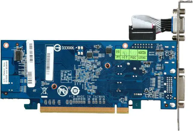 Alt view image 4 of 5 - GIGABYTE GV-N84STC-512I GeForce 8400 GS Supporting up to 512MB(128MB 64-bit GDDR3 onboard) PCI Express 2.0 x16 HDCP Ready  Low Profile Ready Video Card