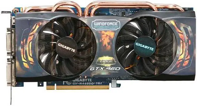 Alt view image 3 of 6 - GIGABYTE Super Overclock Series GeForce GTX 460 (Fermi) 1GB GDDR5 PCI Express 2.0 x16 SLI Support Graphics Card GV-N460SO-1GI