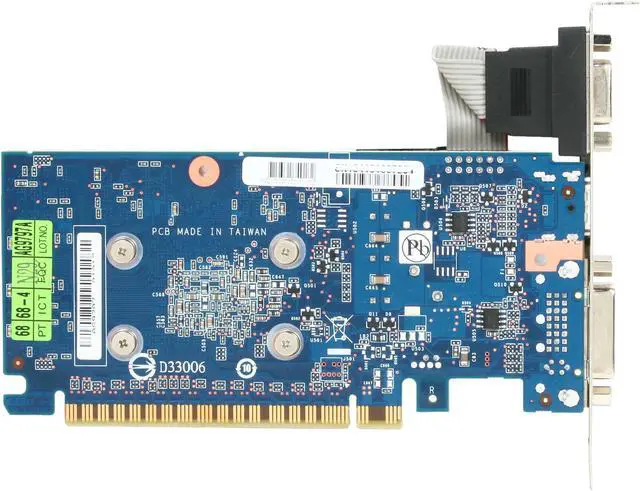 Alt view image 4 of 5 - GIGABYTE GeForce GT 430 (Fermi) 1GB DDR3 PCI Express 2.0 x16 Low Profile Ready Graphics Card GV-N430OC-1GL