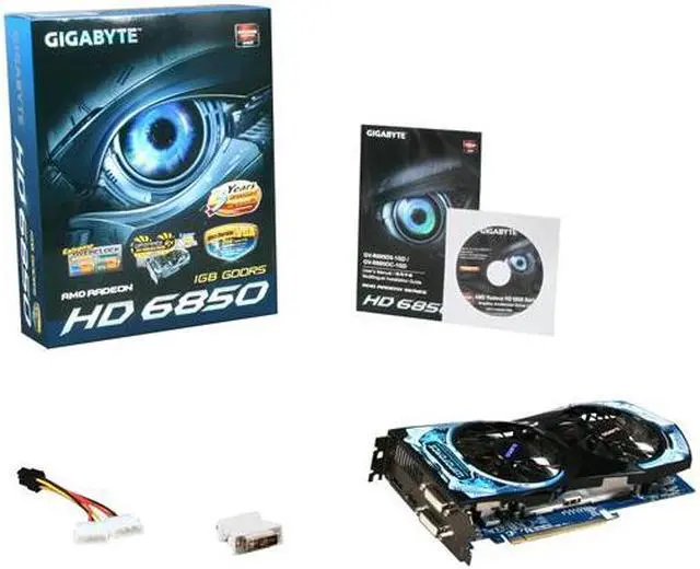 Alt view image 6 of 6 - GIGABYTE Ultra Durable VGA Series Radeon HD 6850 1GB GDDR5 PCI Express 2.1 x16 CrossFireX Support Graphics Card GV-R685OC-1GD