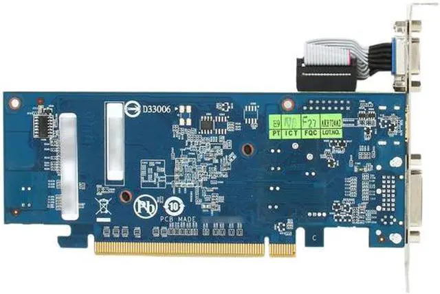 Alt view image 4 of 5 - GIGABYTE GeForce 8400 GS Supporting up to 512MB(128MB onboard) GDDR3 PCI Express 2.0 x16 Low Profile Ready Graphics Card GV-N84STC-512I Rev2.0