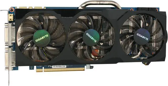 Alt view image 3 of 6 - GIGABYTE GeForce GTX 570 (Fermi) 1280MB GDDR5 PCI Express 2.0 x16 SLI Support Graphics Card GV-N570OC-13I
