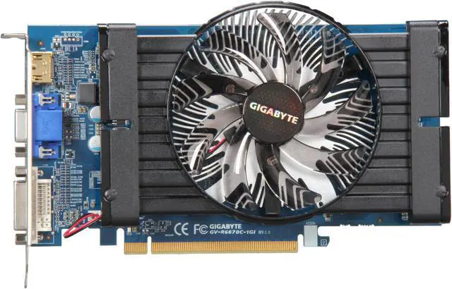 Alt view image 3 of 5 - GIGABYTE Radeon HD 6670 1GB DDR3 PCI Express 2.1 x16 Graphics Card GV-R667OC-1GI