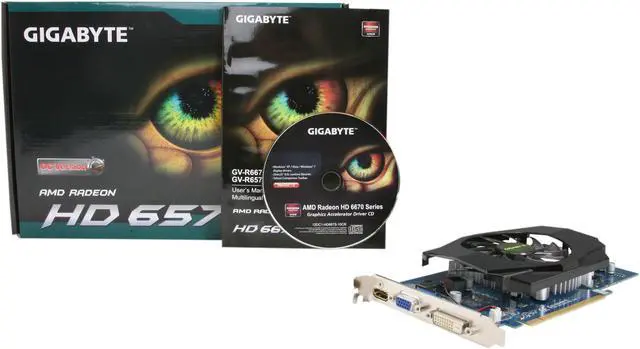 Alt view image 5 of 5 - GIGABYTE Radeon HD 6570 1GB DDR3 PCI Express 2.1 x16 Graphics Card GV-R657OC-1GI