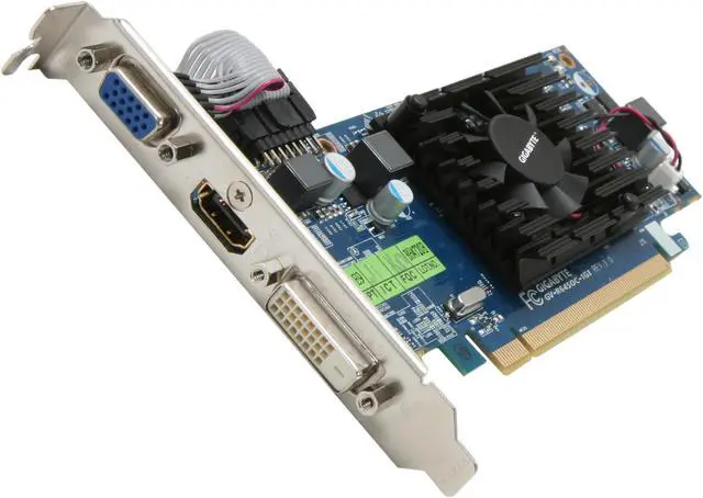 Main image of GIGABYTE Radeon HD 6450 1GB DDR3 PCI Express 2.1 x16 Low Profile Ready Graphics Card GV-R645OC-1GI