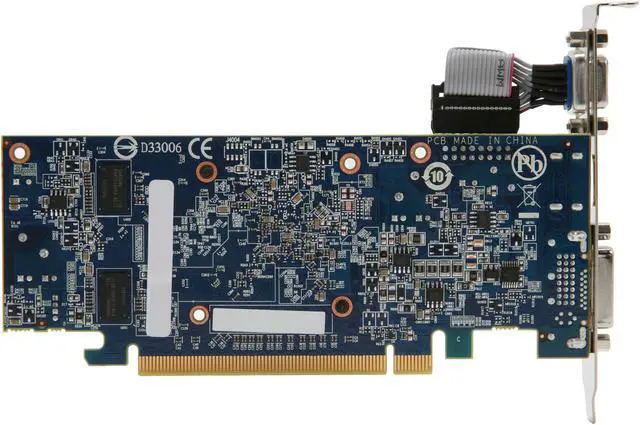 Alt view image 4 of 6 - GIGABYTE Radeon HD 6450 512MB DDR3 PCI Express 2.1 x16 CrossFireX Support Low Profile Ready Graphics Card GV-R645D3-512I