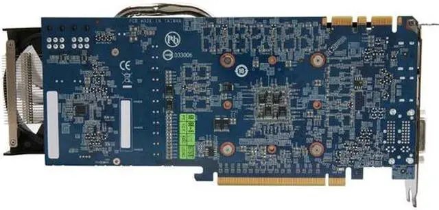 Alt view image 4 of 6 - GIGABYTE GeForce GTX 570 (Fermi) 1280MB GDDR5 PCI Express 2.0 x16 SLI Support Graphics Card GV-N570OC-13I Rev2.0