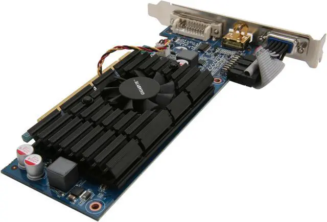 Alt view image 5 of 6 - GIGABYTE GeForce 210 1GB DDR3 PCI Express 2.0 x16 Low Profile Ready Graphics Card GV-N210D3-1GI