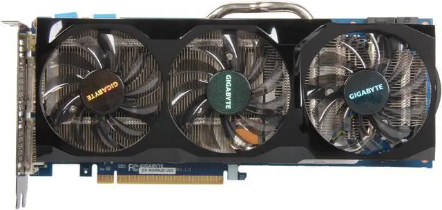 Alt view image 3 of 6 - GIGABYTE GeForce GTX 580 (Fermi) 3GB GDDR5 PCI Express 2.0 x16 SLI Support Graphics Card GV-N580UD-3GI