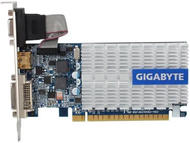 Alt view image 3 of 5 - GIGABYTE HD Experience Series GeForce 210 1GB DDR3 PCI Express 2.0 Low Profile Ready Graphics Card GV-N210SL-1GI