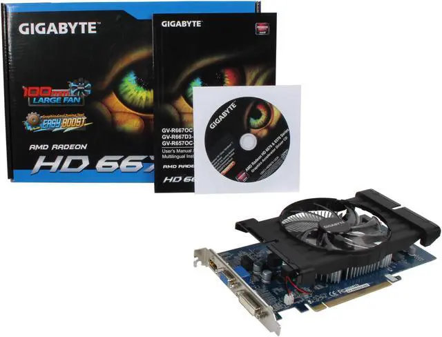 Alt view image 5 of 5 - GIGABYTE Radeon HD 6670 1GB DDR3 PCI Express 2.1 x16 CrossFireX Support Graphics Card GV-R667D3-1GI