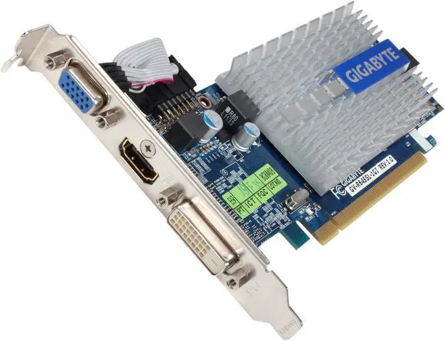 Main image of GIGABYTE Radeon HD 6450 1GB DDR3 PCI Express 2.1 x16 Low Profile Graphics Card GV-R645SL-1GI