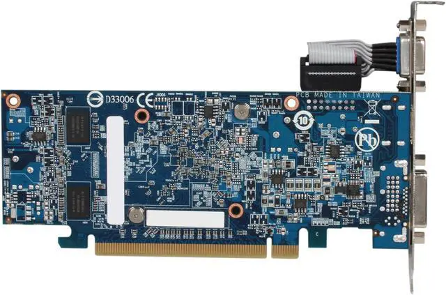 Alt view image 4 of 5 - GIGABYTE Radeon HD 6450 1GB DDR3 PCI Express 2.1 x16 Low Profile Graphics Card GV-R645SL-1GI