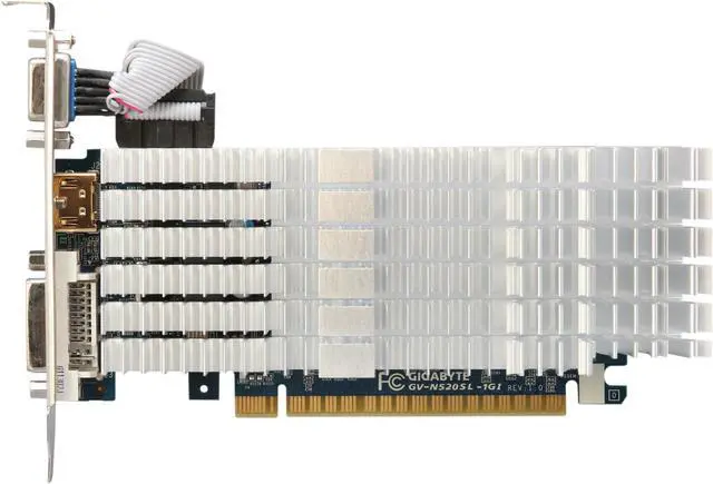 Alt view image 3 of 5 - GIGABYTE GeForce GT 520 (Fermi) 1GB DDR3 PCI Express 2.0 x16 Low Profile Ready Graphics Card GV-N520SL-1GI