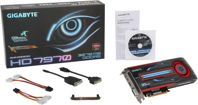 Alt view image 5 of 5 - GIGABYTE Radeon HD 7970 3GB GDDR5 PCI Express 3.0 x16 CrossFireX Support Graphics Card GV-R797D5-3GD-B