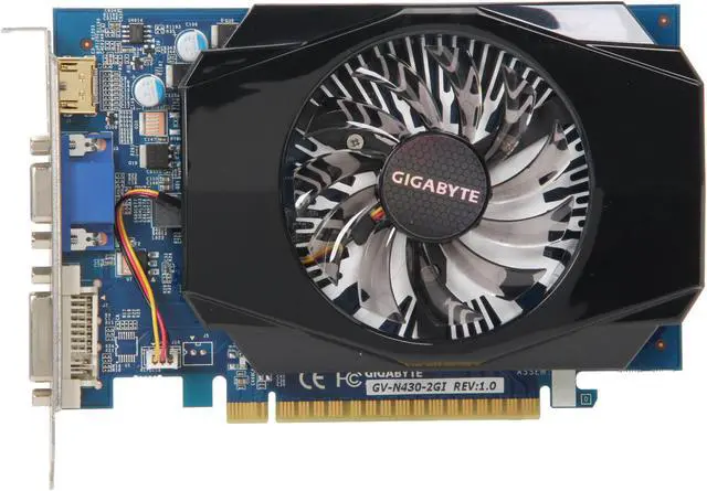 Alt view image 3 of 5 - GIGABYTE GeForce GT 430 (Fermi) 2GB DDR3 PCI Express 2.0 x16 Graphics Card GV-N430-2GI